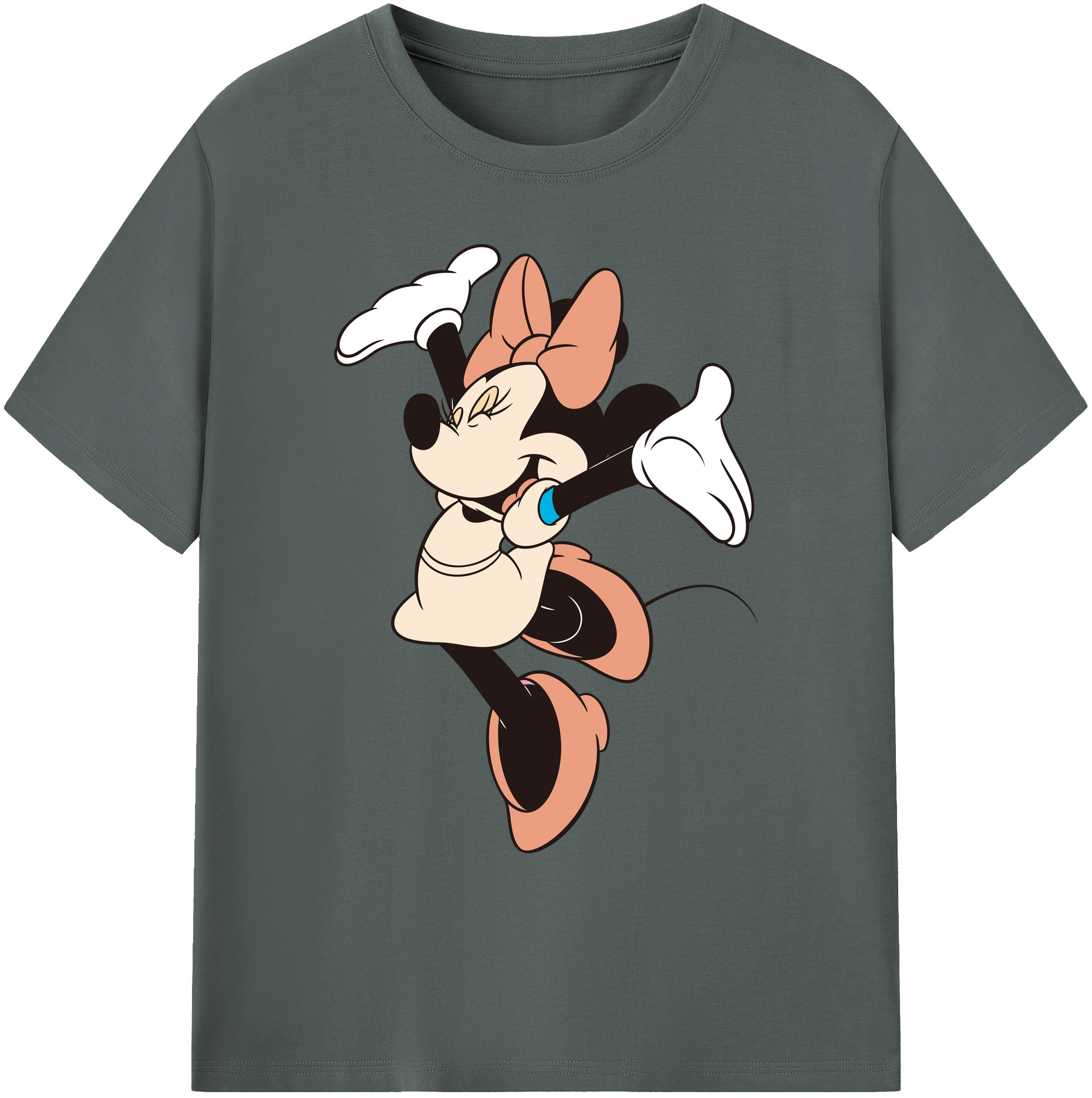 ミッキーマウス Mickey Mouse 綿100％ メンズ半袖Tシャツ｜肌触りやわらか＆通気性